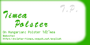 timea polster business card